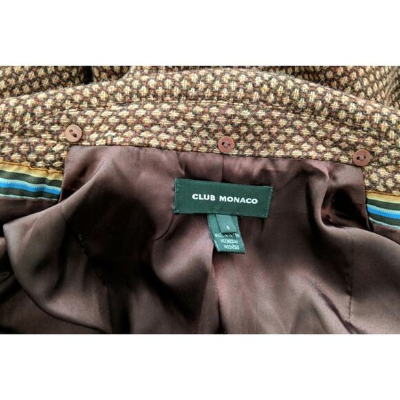 Club Monaco Wool Blend Blazer/Jacket - Sz 4 - EUC - Picture 7 of 8